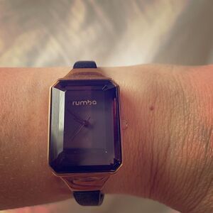 Rose Gold and Black Rumba Watch